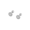 1 Pair Ig Style Classic Style Korean Style Flower Snake Butterfly Plating Inlay Copper Zircon White Gold Plated Gold Plated Ear Studs