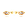 1 Pair Ig Style Classic Style Korean Style Flower Snake Butterfly Plating Inlay Copper Zircon White Gold Plated Gold Plated Ear Studs