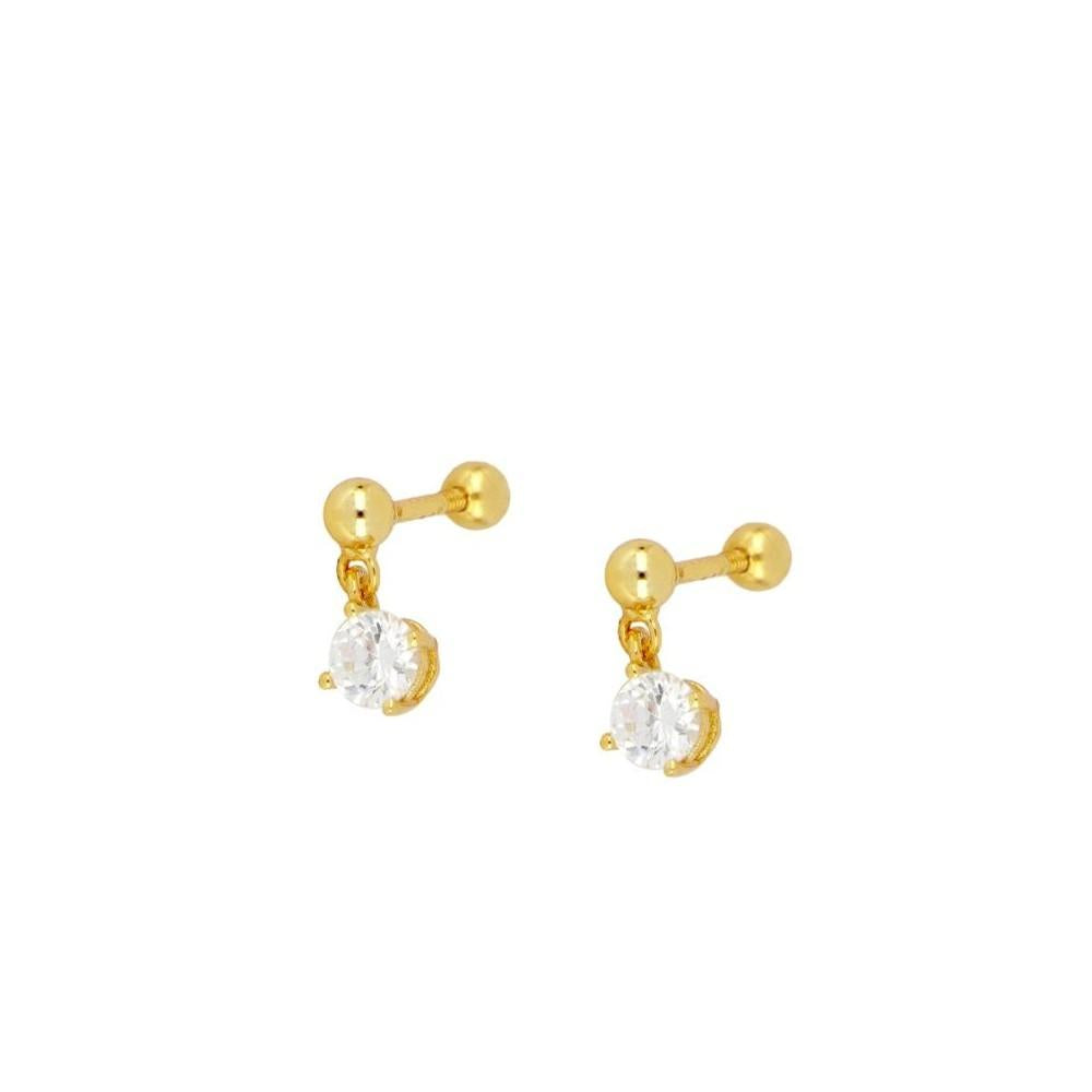 1 Pair Ig Style Classic Style Korean Style Flower Snake Butterfly Plating Inlay Copper Zircon White Gold Plated Gold Plated Ear Studs