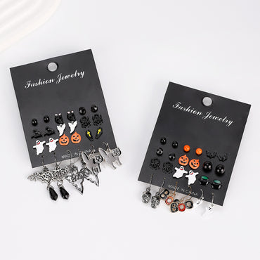 1 Set Gothic Vacation Cool Style Halloween Pattern Alloy Drop Earrings