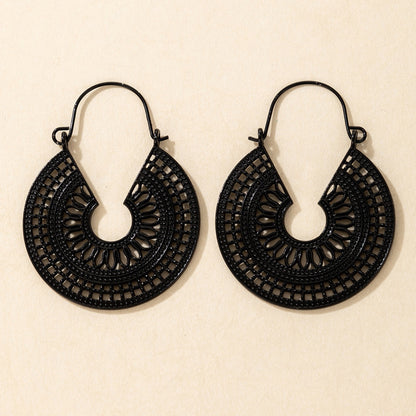 Alloy Vintage Flowers Earring  (alloy) Nhgy2167-alloy