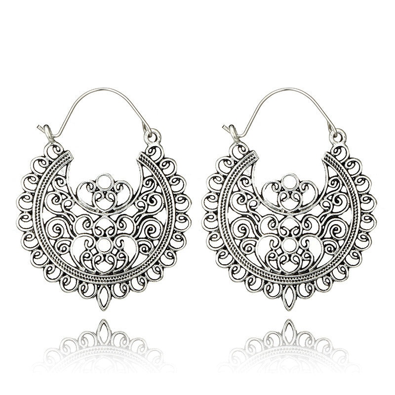 Alloy Vintage Flowers Earring  (alloy) Nhgy2167-alloy