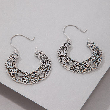 Alloy Vintage Flowers Earring  (alloy) Nhgy2167-alloy