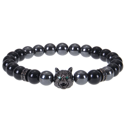 Streetwear Geometric Natural Stone Tiger Eye Men'S Bracelets