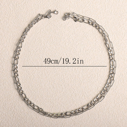 Hip-hop Solid Color Stainless Steel Necklace