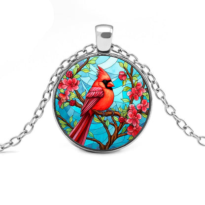 French Style Streetwear Bird Alloy Inlay Glass Unisex Pendant Necklace