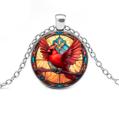 French Style Streetwear Bird Alloy Inlay Glass Unisex Pendant Necklace