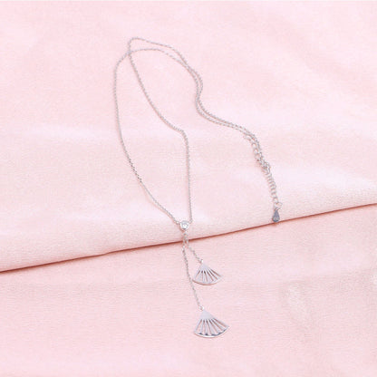 Simple Style Shell Sterling Silver Pendant Necklace In Bulk