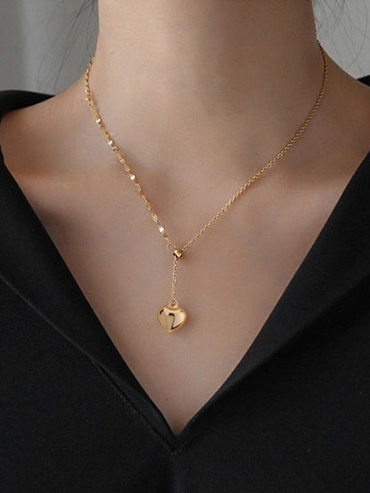 Elegant Pearl Stainless Steel Pendant Necklace