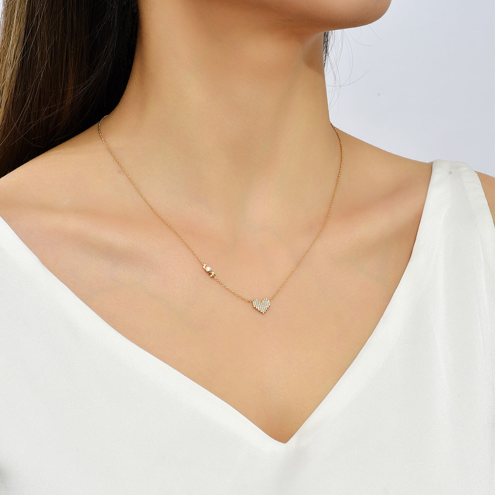 Elegant Pearl Stainless Steel Pendant Necklace