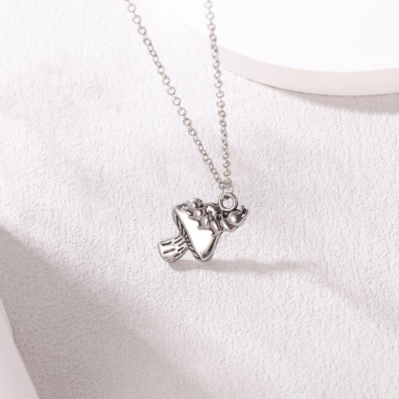 Sweet Simple Style Mushroom Alloy Women's Pendant Necklace