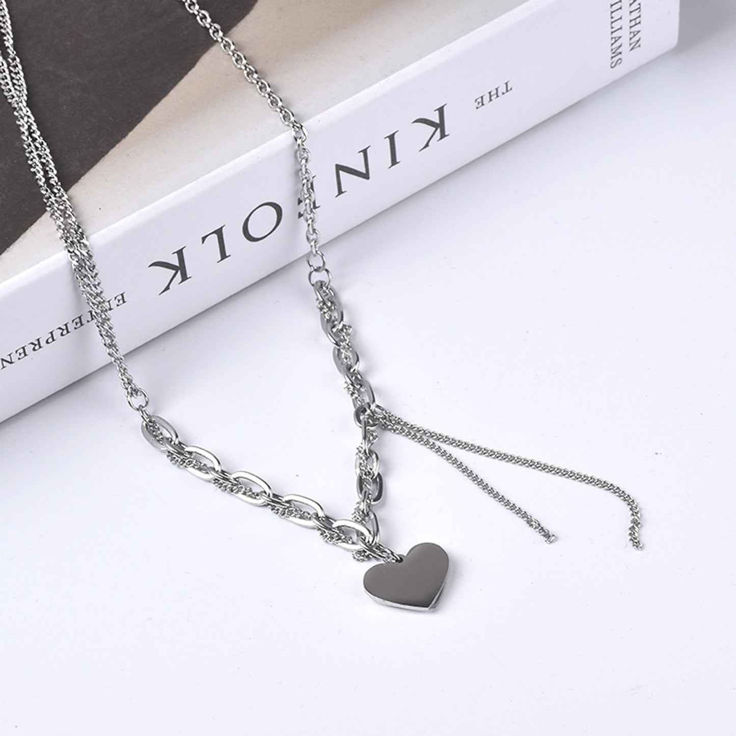 Hip-hop Rock Heart Shape Alloy Women's Pendant Necklace