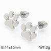 South Korea Stainless Steel Cute Pet Footprint Earrings