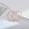 1 Pair Casual Round Enamel Copper Hoop Earrings