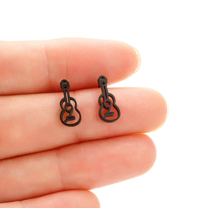 1 Pair Simple Style Cello Polishing Plating Hollow Out Stainless Steel 18k Gold Plated Ear Studs