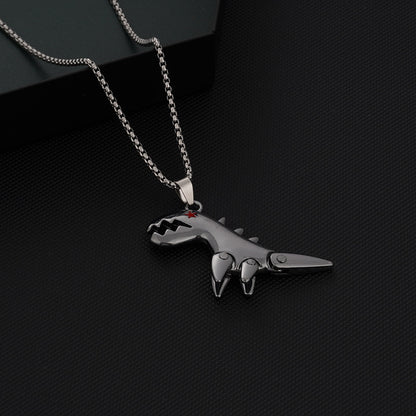 Hip-hop Dinosaur Alloy Titanium Steel Unisex Pendant Necklace