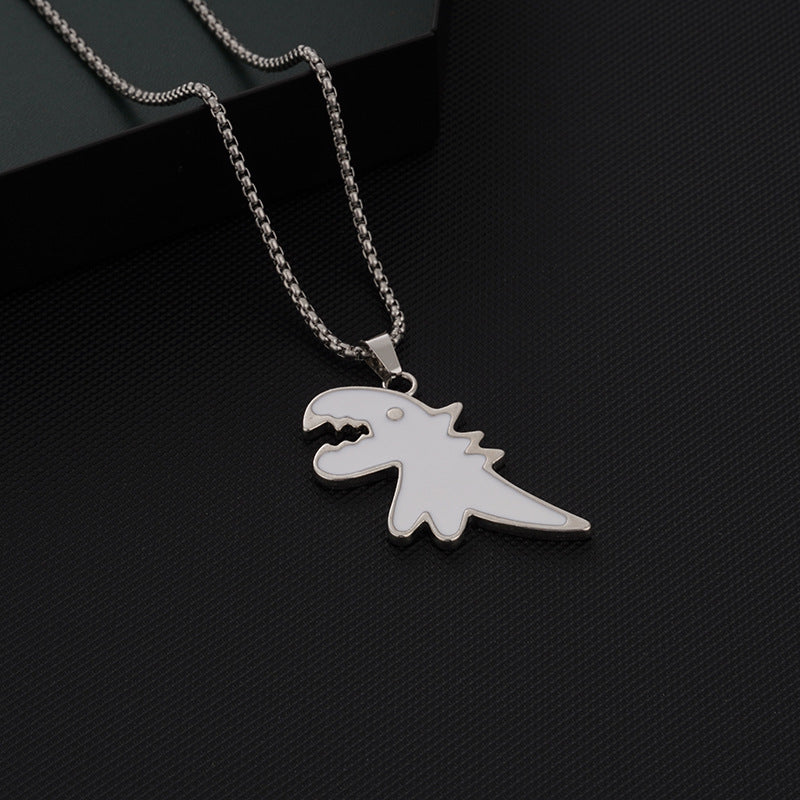 Hip-hop Dinosaur Alloy Titanium Steel Unisex Pendant Necklace