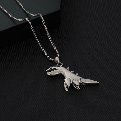 Hip-hop Dinosaur Alloy Titanium Steel Unisex Pendant Necklace