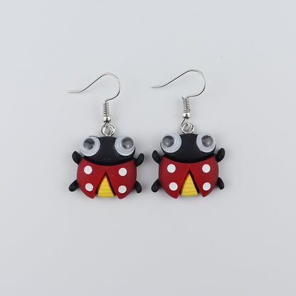 Wholesale Jewelry Cute Animal Plastic Drop Earrings