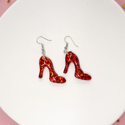 Wholesale Jewelry Lady High Heel Plastic Drop Earrings