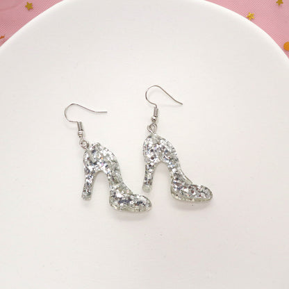 Wholesale Jewelry Lady High Heel Plastic Drop Earrings