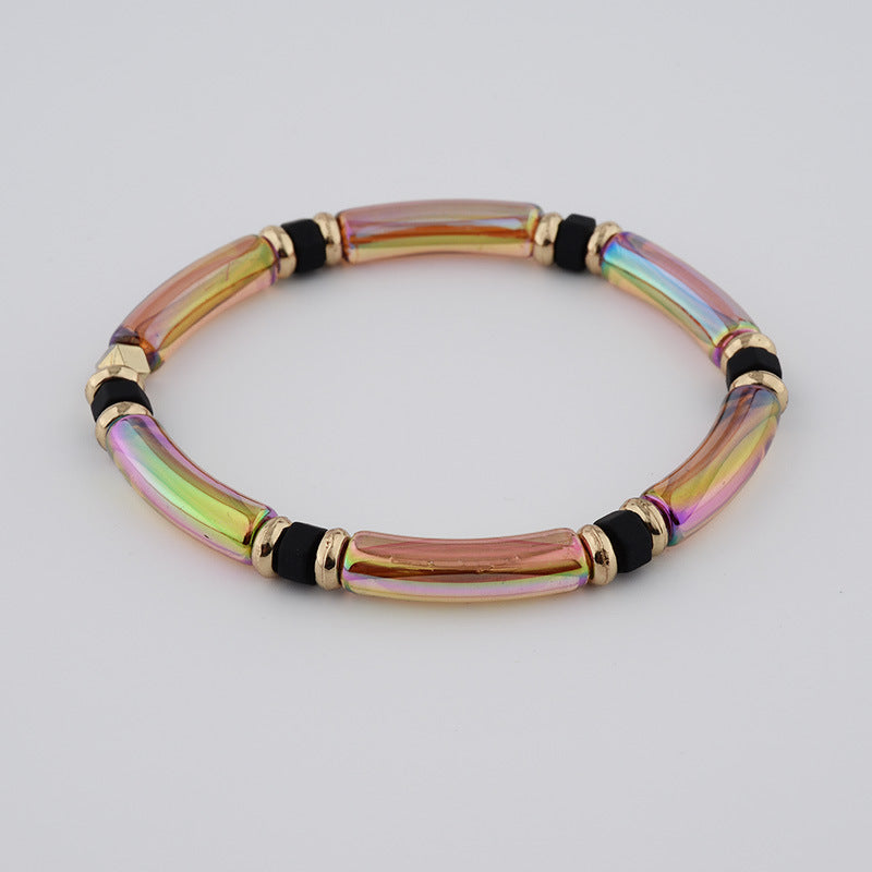 Retro Round Metal Beaded Women's Bracelets