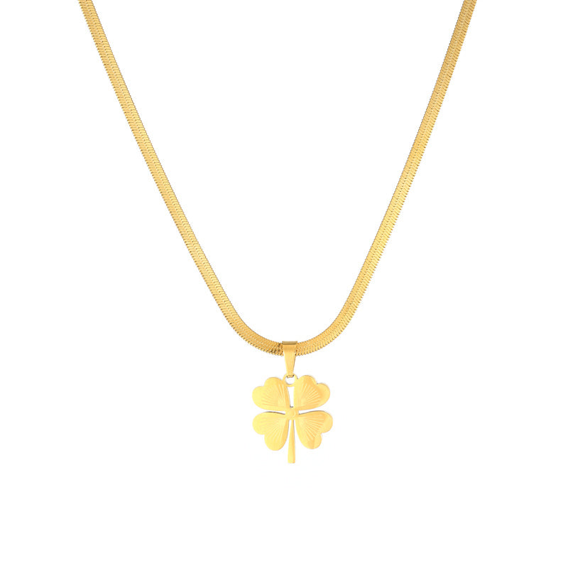 Ig Style Simple Style Butterfly Stainless Steel Plating Inlay Acrylic Gold Plated Necklace