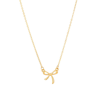 Ig Style Simple Style Butterfly Stainless Steel Plating Inlay Acrylic Gold Plated Necklace