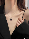 Elegant Hip-hop Solid Color Stainless Steel Metal Chain Necklace