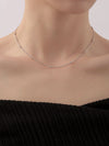 Elegant Hip-hop Solid Color Stainless Steel Metal Chain Necklace