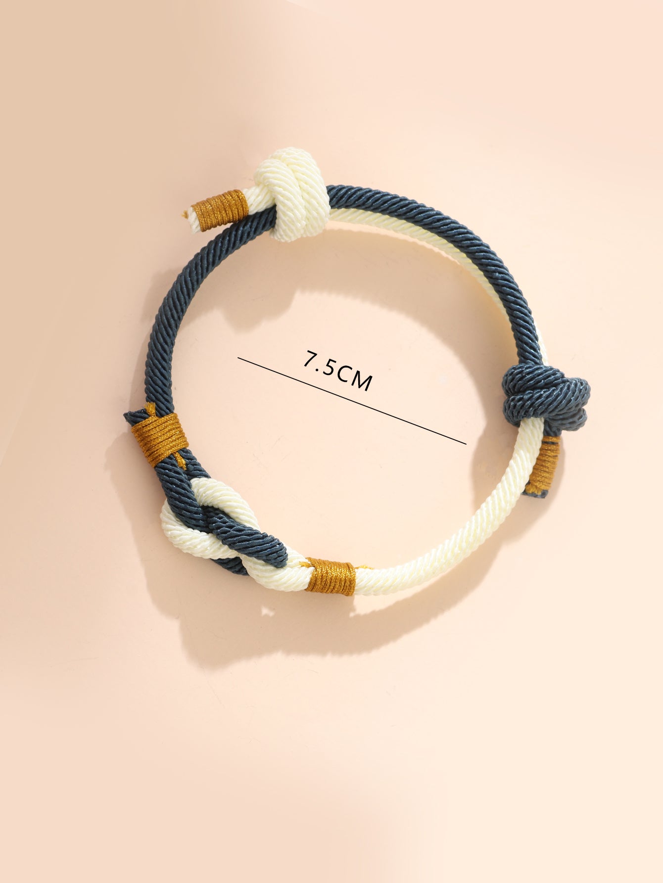 Casual Solid Color Color Block Rope Men's Wristband Bracelets