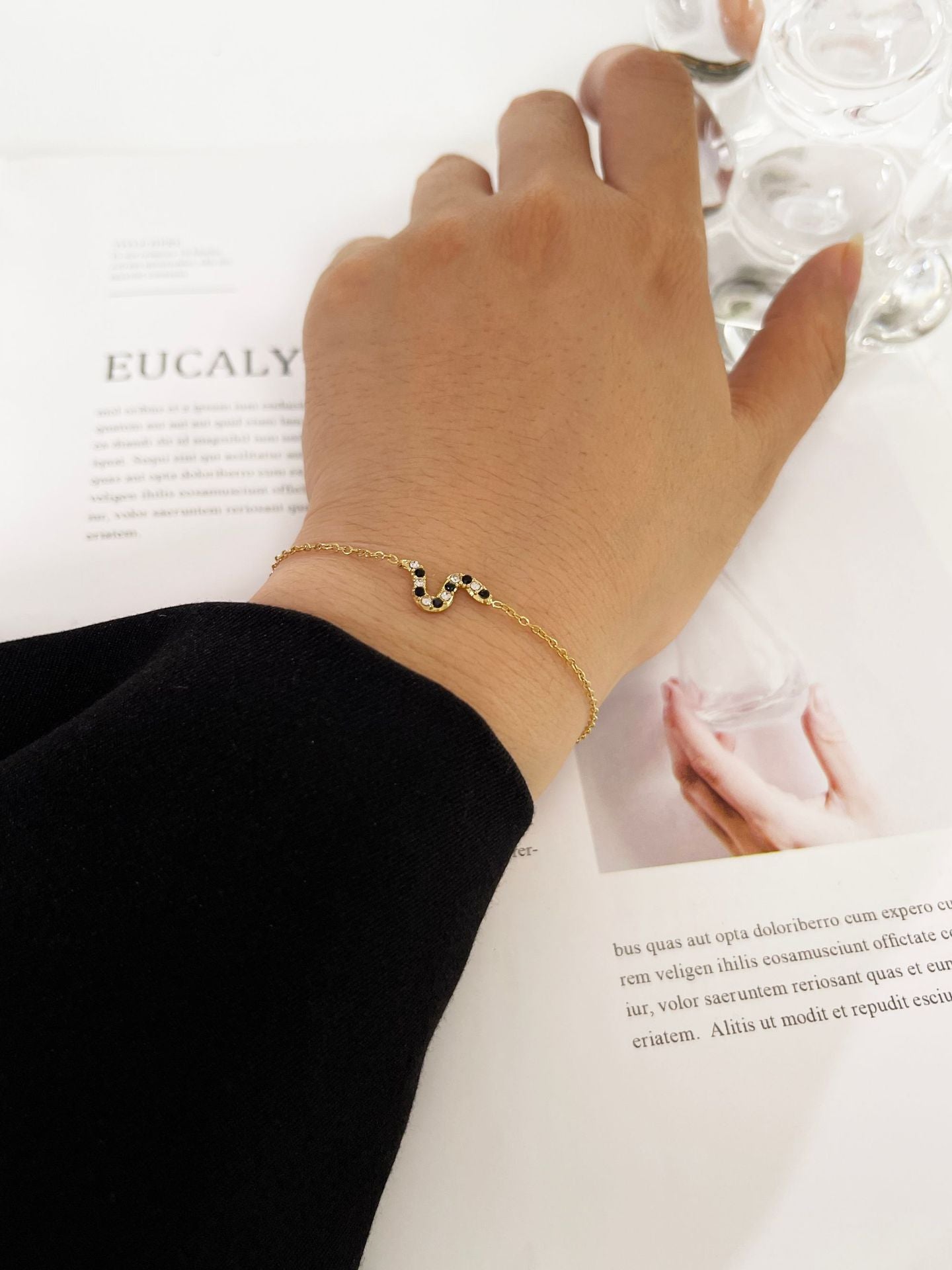 Simple Style Flower Stainless Steel Inlay Zircon Bracelets