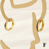 1 Pair Simple Style Circle Enamel Plating Copper 18k Gold Plated Hoop Earrings