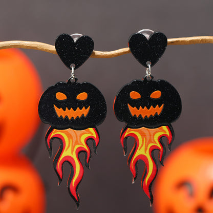 1 Pair Exaggerated Funny Ghost Arylic Drop Earrings