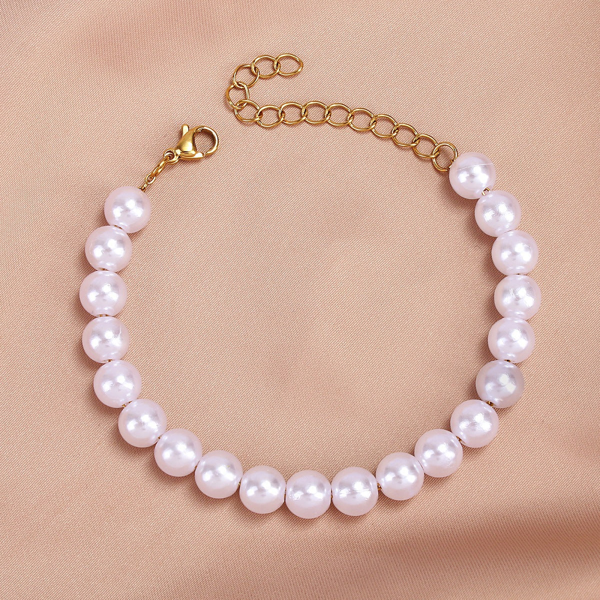 Vacation Solid Color Imitation Pearl Wholesale Bracelets