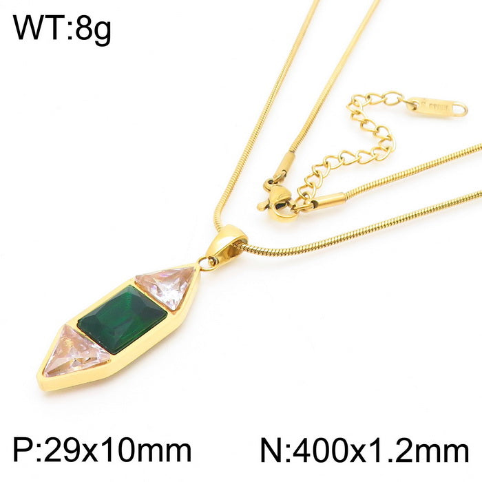 Simple Style Heart Shape Stainless Steel Plating 18k Gold Plated Bracelets Necklace