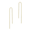 1 Pair Simple Style Solid Color Plating Inlay Copper Zircon Gold Plated Drop Earrings Ear Studs