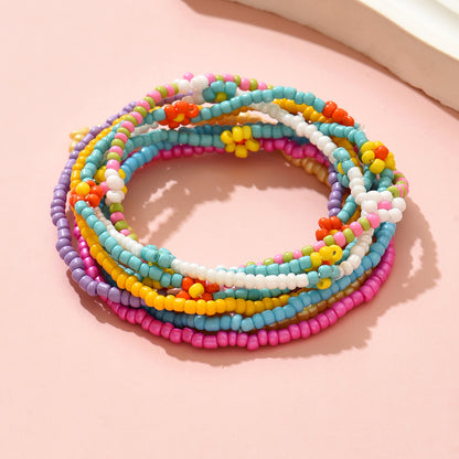 Simple Style Colorful Glass Wholesale Bracelets