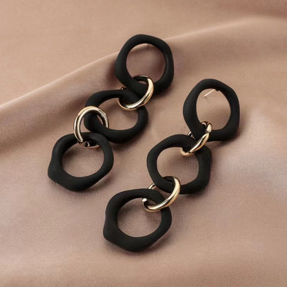 Wholesale Jewelry Retro Geometric Alloy Drop Earrings