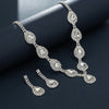 Simple Style Solid Color Rhinestone Tassel Plating Rhinestone Earrings Necklace