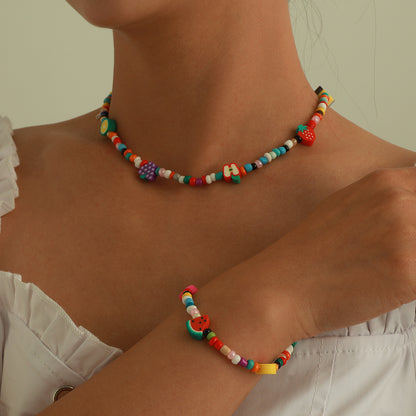 Fashion Fruit Beaded Bracelets Necklace