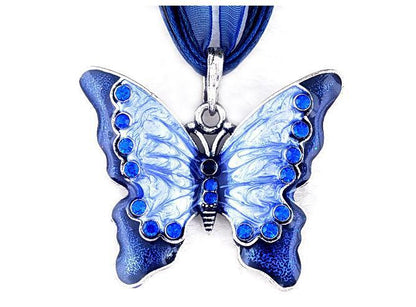 Lady Butterfly Alloy Women's Pendant Necklace