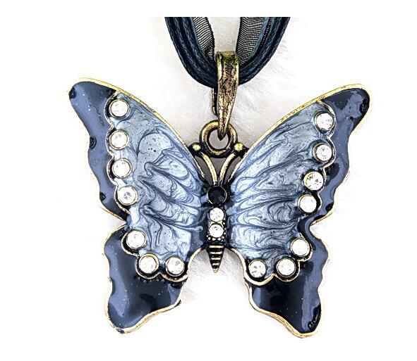 Lady Butterfly Alloy Women's Pendant Necklace