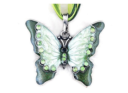 Lady Butterfly Alloy Women's Pendant Necklace