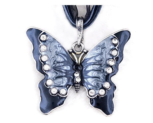 Lady Butterfly Alloy Women's Pendant Necklace