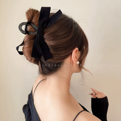 Classic Style Bow Knot Cloth Hair Claws