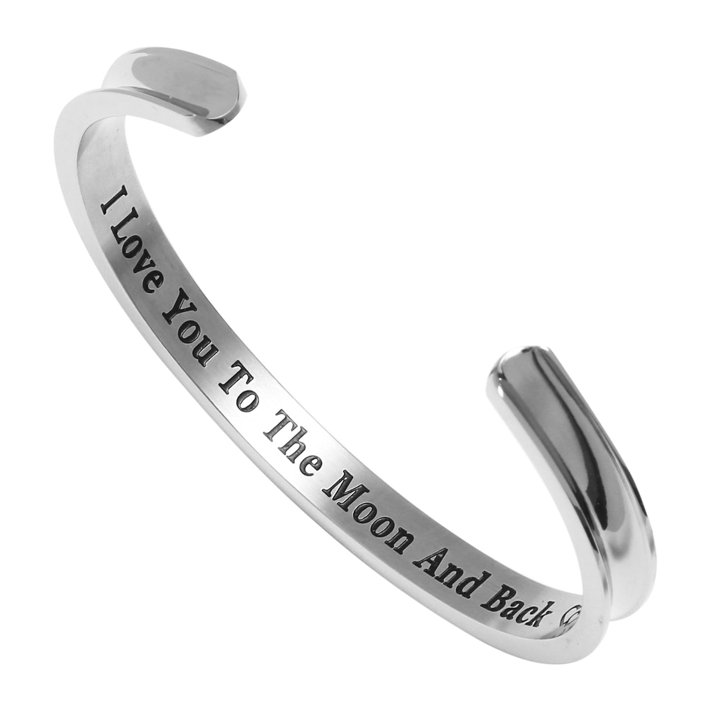 Simple Style Classic Style Letter Stainless Steel Bangle