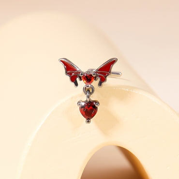 Y2k Sexy Butterfly Stainless Steel Zircon Belly Ring In Bulk