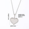 Hip-hop Vintage Style Rock Heart Shape Stainless Steel Alloy Plating Inlay Zircon Gold Plated Silver Plated Pendant Necklace