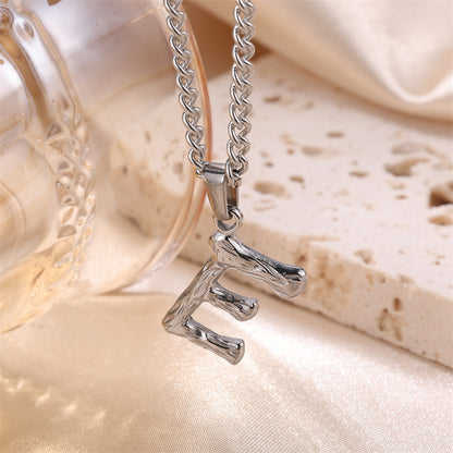 Sweet Simple Style Artistic Letter Stainless Steel Plating 18k Gold Plated Pendant Necklace